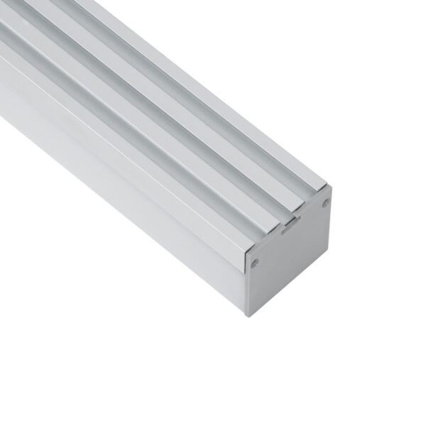 GloboStar® SURFACEPENDANT-PROFILE 70864-1M Προφίλ Αλουμινίου – Βάση & Ψύκτρα Ταινίας LED με Λευκό Γαλακτερό Κάλυμμα – Επιφανειακή & Κρεμαστή Χρήση – Πατητό Κάλυμμα – Ασημί – 1 Μέτρο – Μ100 x Π4.5 x Υ4.2cm