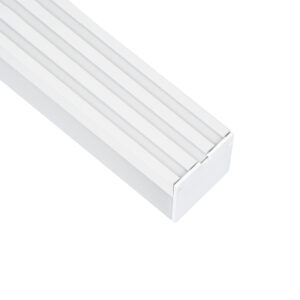 GloboStar® SURFACEPENDANT-PROFILE 70865-1M Προφίλ Αλουμινίου – Βάση & Ψύκτρα Ταινίας LED με Λευκό Γαλακτερό Κάλυμμα – Επιφανειακή & Κρεμαστή Χρήση – Πατητό Κάλυμμα – Λευκό – 1 Μέτρο – Μ100 x Π4.5 x Υ4.2cm
