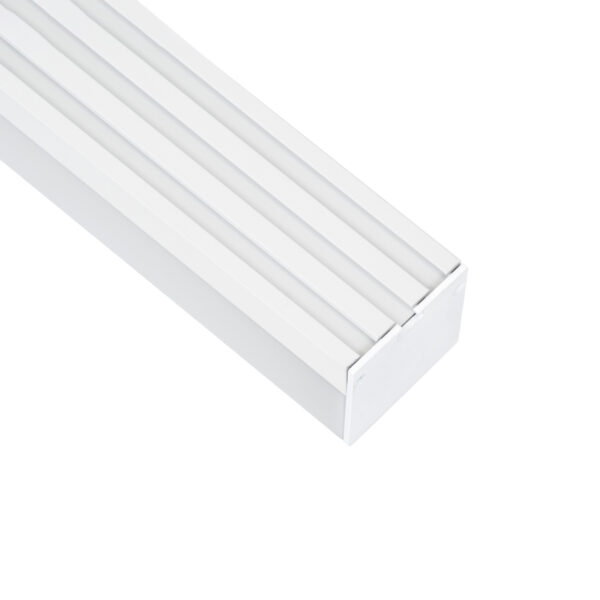GloboStar® SURFACEPENDANT-PROFILE 70865-1M Προφίλ Αλουμινίου – Βάση & Ψύκτρα Ταινίας LED με Λευκό Γαλακτερό Κάλυμμα – Επιφανειακή & Κρεμαστή Χρήση – Πατητό Κάλυμμα – Λευκό – 1 Μέτρο – Μ100 x Π4.5 x Υ4.2cm