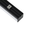 GloboStar® SURFACEPENDANT-PROFILE 70866-1M Προφίλ Αλουμινίου – Βάση & Ψύκτρα Ταινίας LED με Λευκό Γαλακτερό Κάλυμμα – Επιφανειακή & Κρεμαστή Χρήση – Πατητό Κάλυμμα – Μαύρο – 1 Μέτρο – Μ100 x Π4.5 x Υ4.2cm