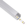 GloboStar® SURFACE-PROFILE 70867-1M Προφίλ Αλουμινίου – Βάση & Ψύκτρα Ταινίας LED με Λευκό Γαλακτερό Κάλυμμα – Επιφανειακή Χρήση – Πατητό Κάλυμμα – Ασημί – 1 Μέτρο – Μ100 x Π2.3 x Υ2cm