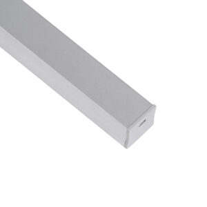 GloboStar® SURFACE-PROFILE 70867-1M Προφίλ Αλουμινίου – Βάση & Ψύκτρα Ταινίας LED με Λευκό Γαλακτερό Κάλυμμα – Επιφανειακή Χρήση – Πατητό Κάλυμμα – Ασημί – 1 Μέτρο – Μ100 x Π2.3 x Υ2cm