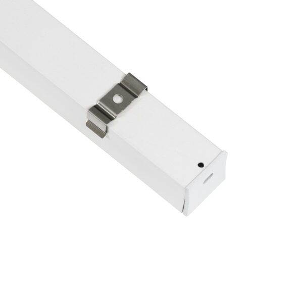 GloboStar® SURFACE-PROFILE 70868-1M Προφίλ Αλουμινίου – Βάση & Ψύκτρα Ταινίας LED με Λευκό Γαλακτερό Κάλυμμα – Επιφανειακή Χρήση – Πατητό Κάλυμμα – Λευκό – 1 Μέτρο – Μ100 x Π2.3 x Υ2cm