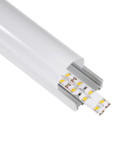 GloboStar® SURFACEPENDANT-PROFILE 70870-1M Προφίλ Αλουμινίου – Βάση & Ψύκτρα Ταινίας LED με Λευκό Γαλακτερό Κάλυμμα – Επιφανειακή & Κρεμαστή Χρήση – Πατητό Κάλυμμα – Ασημί – 1 Μέτρα – Μ100 x Π4.5 x Υ4.2cm