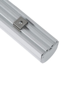 GloboStar® SURFACEPENDANT-PROFILE 70870-1M Προφίλ Αλουμινίου – Βάση & Ψύκτρα Ταινίας LED με Λευκό Γαλακτερό Κάλυμμα – Επιφανειακή & Κρεμαστή Χρήση – Πατητό Κάλυμμα – Ασημί – 1 Μέτρα – Μ100 x Π4.5 x Υ4.2cm