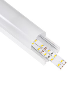 GloboStar® SURFACEPENDANT-PROFILE 70871-1M Προφίλ Αλουμινίου – Βάση & Ψύκτρα Ταινίας LED με Λευκό Γαλακτερό Κάλυμμα – Επιφανειακή & Κρεμαστή Χρήση – Πατητό Κάλυμμα – Λευκό – 1 Μέτρα – Μ100 x Π4.5 x Υ4.2cm