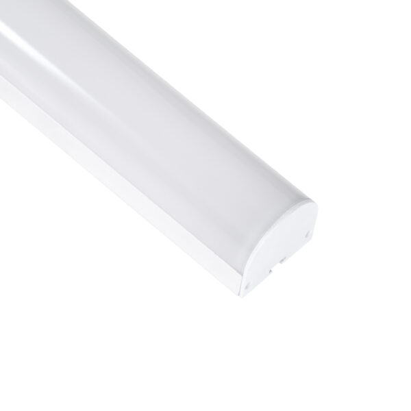 GloboStar® SURFACEPENDANT-PROFILE 70871-1M Προφίλ Αλουμινίου – Βάση & Ψύκτρα Ταινίας LED με Λευκό Γαλακτερό Κάλυμμα – Επιφανειακή & Κρεμαστή Χρήση – Πατητό Κάλυμμα – Λευκό – 1 Μέτρα – Μ100 x Π4.5 x Υ4.2cm