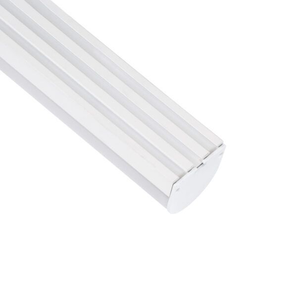 GloboStar® SURFACEPENDANT-PROFILE 70871-1M Προφίλ Αλουμινίου – Βάση & Ψύκτρα Ταινίας LED με Λευκό Γαλακτερό Κάλυμμα – Επιφανειακή & Κρεμαστή Χρήση – Πατητό Κάλυμμα – Λευκό – 1 Μέτρα – Μ100 x Π4.5 x Υ4.2cm