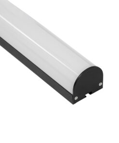 GloboStar® SURFACEPENDANT-PROFILE 70872-1M Προφίλ Αλουμινίου – Βάση & Ψύκτρα Ταινίας LED με Λευκό Γαλακτερό Κάλυμμα – Επιφανειακή & Κρεμαστή Χρήση – Πατητό Κάλυμμα – Μαύρο – 1 Μέτρα – Μ100 x Π4.5 x Υ4.2cm