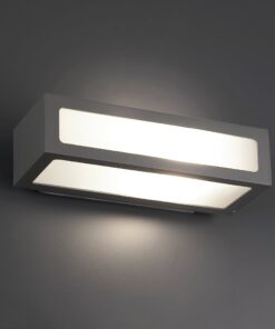 Φωτιστικό τοίχου NATRON σκούρο γκρι 1xE27 IP54 FARO – 70887