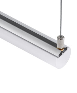 GloboStar® PROFILE-PART 70897 Σετ Κρέμασης για Προφίλ Αλουμινίου – Κρεμαστή Χρήση – Ασημί – 2 Ντίζες των 2 Μέτρων – Μ200cm