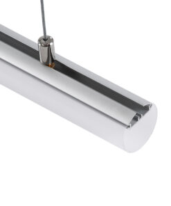 GloboStar® PROFILE-PART 70897 Σετ Κρέμασης για Προφίλ Αλουμινίου – Κρεμαστή Χρήση – Ασημί – 2 Ντίζες των 2 Μέτρων – Μ200cm