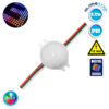 20 Τεμάχια x LED Magic Digital Στρογγυλό Module Φ3 CM RGBW 0.72W 12V GloboStar 30544