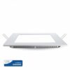 LED Panel Τετράγωνο Χωνευτό Λευκό 12W V-TAC PRO Samsung Chip 120° 1000lm 17×17 Θερμό Λευκό 3000K – 709