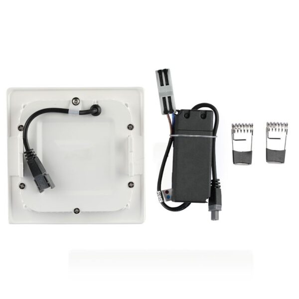 LED Panel Τετράγωνο Χωνευτό Λευκό 12W V-TAC PRO Samsung Chip 120° 1000lm 17×17 Θερμό Λευκό 3000K – 709