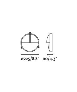 Faro Barcelona TIMON Επιτοίχιο Φωτιστικό, Εξωτερικού Χώρου από Ορείχαλκο – 70996