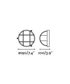 Faro Barcelona NORAY Επιτοίχιο Φωτιστικό Εξωτερικού Χώρου E27 20W – 70999