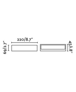 Faro Barcelona TOLUCA Επιτοίχιο Φωτιστικό Εξωτερικού Χώρου από Αλουμίνιο – 71052