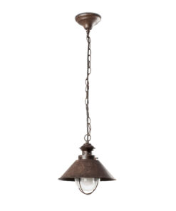 Faro Barcelona NAUTICA-1P Κρεμαστό Φωτιστικό Καφέ Χρώματος 1XE27 11W – 71138