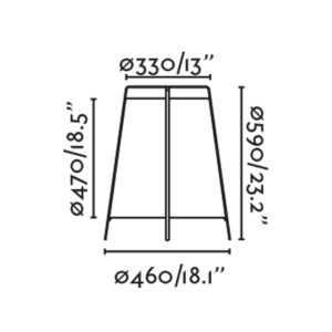 Faro Barcelona AKANE Φωτιστικό Δαπέδου E27  σε Πράσινο Χρώμα 12W  IP44 – 71262