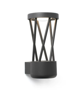 Faro Barcelona TWIST Επιτοίχιο Φωτιστικό Εξωτερικού Χώρου, IP65, Σκούρου Γκρι Χρώματος, LED 10W 3000K – 71285