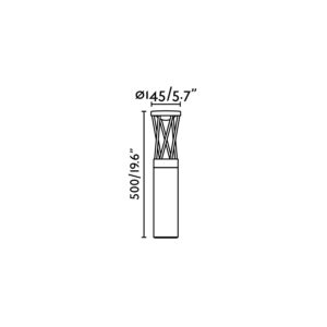 Faro Barcelona TWIST Επιδαπέδιο Φωτιστικό Κήπου, IP65, Σκούρου Γκρι Χρώματος LED 10W 3000K- 71286