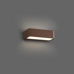Eπιτοίχιο Φωτιστικό TAKUA Καφέ-Σκουριά LED 10W 3000K IP65 FARO – 71309