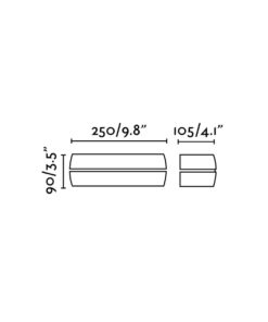 Faro Barcelona DRAGMA Επιτοίχιο Φωτιστικό Εξωτερικού Χώρου, IP65, Γκρι Χρώματος LED 15W 3000K- 71362L