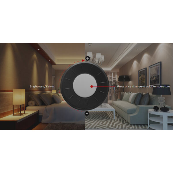 GloboStar® 71402 FUT006 Mi-Light Ασύρματο Χειριστήριο RF 2.4Ghz 4 Group για όλα τα Μονόχρωμα & CCT Mi-BOXER Controller DC 3V 2 x AAA – IP20 Λευκό Μ10.8 x Π5.4 x Υ2cm – 5 Years Warranty