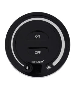 GloboStar® 71403 FUT087-B Mi-Light Ασύρματο Χειριστήριο Αφής RF 2.4Ghz για όλα τα Μονόχρωμα Mi-BOXER Controller DC 3V 2 x AAA – IP20 Μαύρο Φ8 x Υ1.8cm – 5 Years Warranty