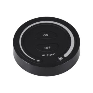 GloboStar® 71403 FUT087-B Mi-Light Ασύρματο Χειριστήριο Αφής RF 2.4Ghz για όλα τα Μονόχρωμα Mi-BOXER Controller DC 3V 2 x AAA – IP20 Μαύρο Φ8 x Υ1.8cm – 5 Years Warranty
