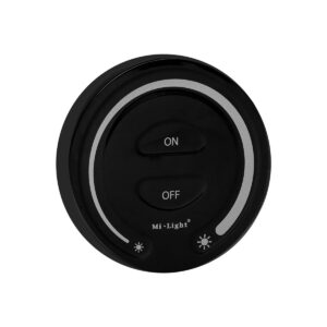 GloboStar® 71403 FUT087-B Mi-Light Ασύρματο Χειριστήριο Αφής RF 2.4Ghz για όλα τα Μονόχρωμα Mi-BOXER Controller DC 3V 2 x AAA – IP20 Μαύρο Φ8 x Υ1.8cm – 5 Years Warranty