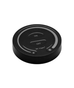 GloboStar® 71403 FUT087-B Mi-Light Ασύρματο Χειριστήριο Αφής RF 2.4Ghz για όλα τα Μονόχρωμα Mi-BOXER Controller DC 3V 2 x AAA – IP20 Μαύρο Φ8 x Υ1.8cm – 5 Years Warranty