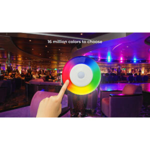 GloboStar® 71409 FUT096 Mi-Light Ασύρματο Χειριστήριο Αφής RF 2.4Ghz 4 Group για όλα τα RGBW Mi-BOXER Controller DC 3V 2 x AAA – IP20 Λευκό Μ12 x Π5.4 x Υ2cm – 5 Years Warranty