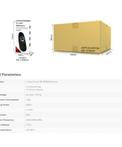 GloboStar® 71410 FUT096-B Mi-Light Ασύρματο Χειριστήριο Αφής RF 2.4Ghz 4 Group για όλα τα RGBW Mi-BOXER Controller DC 3V 2 x AAA – IP20 Μαύρο Μ12 x Π5.4 x Υ2cm – 5 Years Warranty