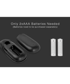 GloboStar® 71410 FUT096-B Mi-Light Ασύρματο Χειριστήριο Αφής RF 2.4Ghz 4 Group για όλα τα RGBW Mi-BOXER Controller DC 3V 2 x AAA – IP20 Μαύρο Μ12 x Π5.4 x Υ2cm – 5 Years Warranty