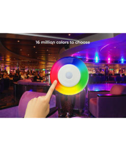 GloboStar® 71410 FUT096-B Mi-Light Ασύρματο Χειριστήριο Αφής RF 2.4Ghz 4 Group για όλα τα RGBW Mi-BOXER Controller DC 3V 2 x AAA – IP20 Μαύρο Μ12 x Π5.4 x Υ2cm – 5 Years Warranty