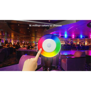 GloboStar® 71410 FUT096-B Mi-Light Ασύρματο Χειριστήριο Αφής RF 2.4Ghz 4 Group για όλα τα RGBW Mi-BOXER Controller DC 3V 2 x AAA – IP20 Μαύρο Μ12 x Π5.4 x Υ2cm – 5 Years Warranty