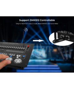 GloboStar® 71415 LS2S Mi-BOXER DC WiFi & RF 2.4Ghz Dimmer High Speed Controller 5 Καναλιών DC 12-24V 5 x 6A 144W – Max 10A 240W – IP20 RGBW+WW – Din Rail Ράγας – Μ9 x Π3.4 x Υ6cm – 5 Years Warranty