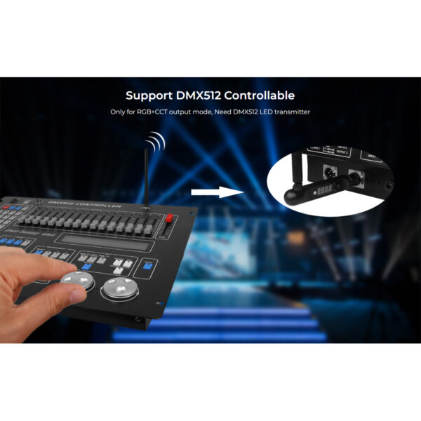 GloboStar® 71415 LS2S Mi-BOXER DC WiFi & RF 2.4Ghz Dimmer High Speed Controller 5 Καναλιών DC 12-24V 5 x 6A 144W – Max 10A 240W – IP20 RGBW+WW – Din Rail Ράγας – Μ9 x Π3.4 x Υ6cm – 5 Years Warranty
