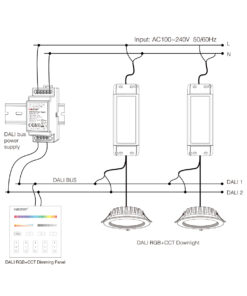 GloboStar® 71420 DL-POW1 Mi-BOXER DC DALI BUS Power Supply Τροφοδοτικό SELV AC 100-240V σε DC 16V 2 Καναλιών DC 16V 2 x 125mA 2W – Max 250mA 4W – IP20 – Din Rail Ράγας – Μ9 x Π3.4 x Υ6cm – 5 Years Warranty
