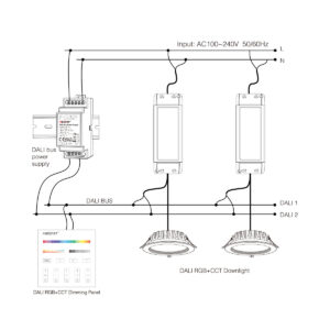 GloboStar® 71420 DL-POW1 Mi-BOXER DC DALI BUS Power Supply Τροφοδοτικό SELV AC 100-240V σε DC 16V 2 Καναλιών DC 16V 2 x 125mA 2W – Max 250mA 4W – IP20 – Din Rail Ράγας – Μ9 x Π3.4 x Υ6cm – 5 Years Warranty