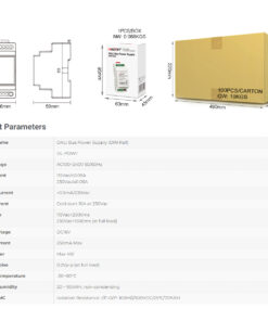 GloboStar® 71420 DL-POW1 Mi-BOXER DC DALI BUS Power Supply Τροφοδοτικό SELV AC 100-240V σε DC 16V 2 Καναλιών DC 16V 2 x 125mA 2W – Max 250mA 4W – IP20 – Din Rail Ράγας – Μ9 x Π3.4 x Υ6cm – 5 Years Warranty