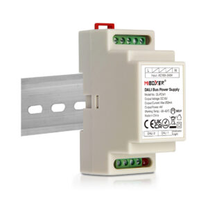 GloboStar® 71420 DL-POW1 Mi-BOXER DC DALI BUS Power Supply Τροφοδοτικό SELV AC 100-240V σε DC 16V 2 Καναλιών DC 16V 2 x 125mA 2W – Max 250mA 4W – IP20 – Din Rail Ράγας – Μ9 x Π3.4 x Υ6cm – 5 Years Warranty