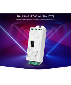 GloboStar® 71423 DL-X Mi-BOXER DC DALI & Push Dimming 5 in 1 High Speed Controller / Dimmer 5 Καναλιών DC 12-24V 5 x 6A 144W – Max 20A 480W – IP20 RGBW+WW Μ13 x Π5 x Υ2.5cm – 5 Years Warranty