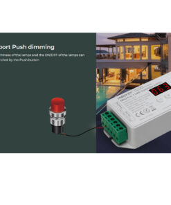 GloboStar® 71423 DL-X Mi-BOXER DC DALI & Push Dimming 5 in 1 High Speed Controller / Dimmer 5 Καναλιών DC 12-24V 5 x 6A 144W – Max 20A 480W – IP20 RGBW+WW Μ13 x Π5 x Υ2.5cm – 5 Years Warranty