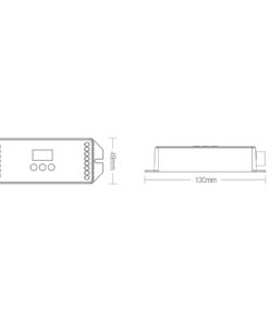 GloboStar® 71423 DL-X Mi-BOXER DC DALI & Push Dimming 5 in 1 High Speed Controller / Dimmer 5 Καναλιών DC 12-24V 5 x 6A 144W – Max 20A 480W – IP20 RGBW+WW Μ13 x Π5 x Υ2.5cm – 5 Years Warranty