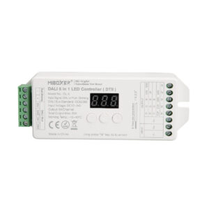 GloboStar® 71423 DL-X Mi-BOXER DC DALI & Push Dimming 5 in 1 High Speed Controller / Dimmer 5 Καναλιών DC 12-24V 5 x 6A 144W – Max 20A 480W – IP20 RGBW+WW Μ13 x Π5 x Υ2.5cm – 5 Years Warranty