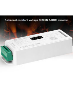 GloboStar® 71424 D1-CX Mi-BOXER DC DMX & RDM Dimmer High Speed Controller / Decoder 1 Καναλιού DC 12-24V 1 x 20A 480W – Max 20A 480W – IP20 Μ13 x Π5 x Υ2.5cm – 5 Years Warranty