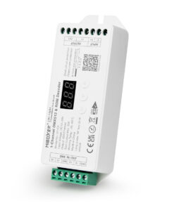 GloboStar® 71424 D1-CX Mi-BOXER DC DMX & RDM Dimmer High Speed Controller / Decoder 1 Καναλιού DC 12-24V 1 x 20A 480W – Max 20A 480W – IP20 Μ13 x Π5 x Υ2.5cm – 5 Years Warranty